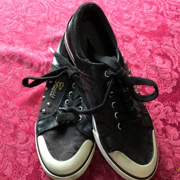 Guess Shoes - Guess Studded Womens Black Size 7 Shoes